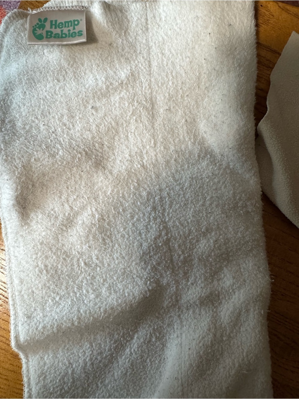 Hemp Babies Cream Baby Cloth Flat & 3 Liners
